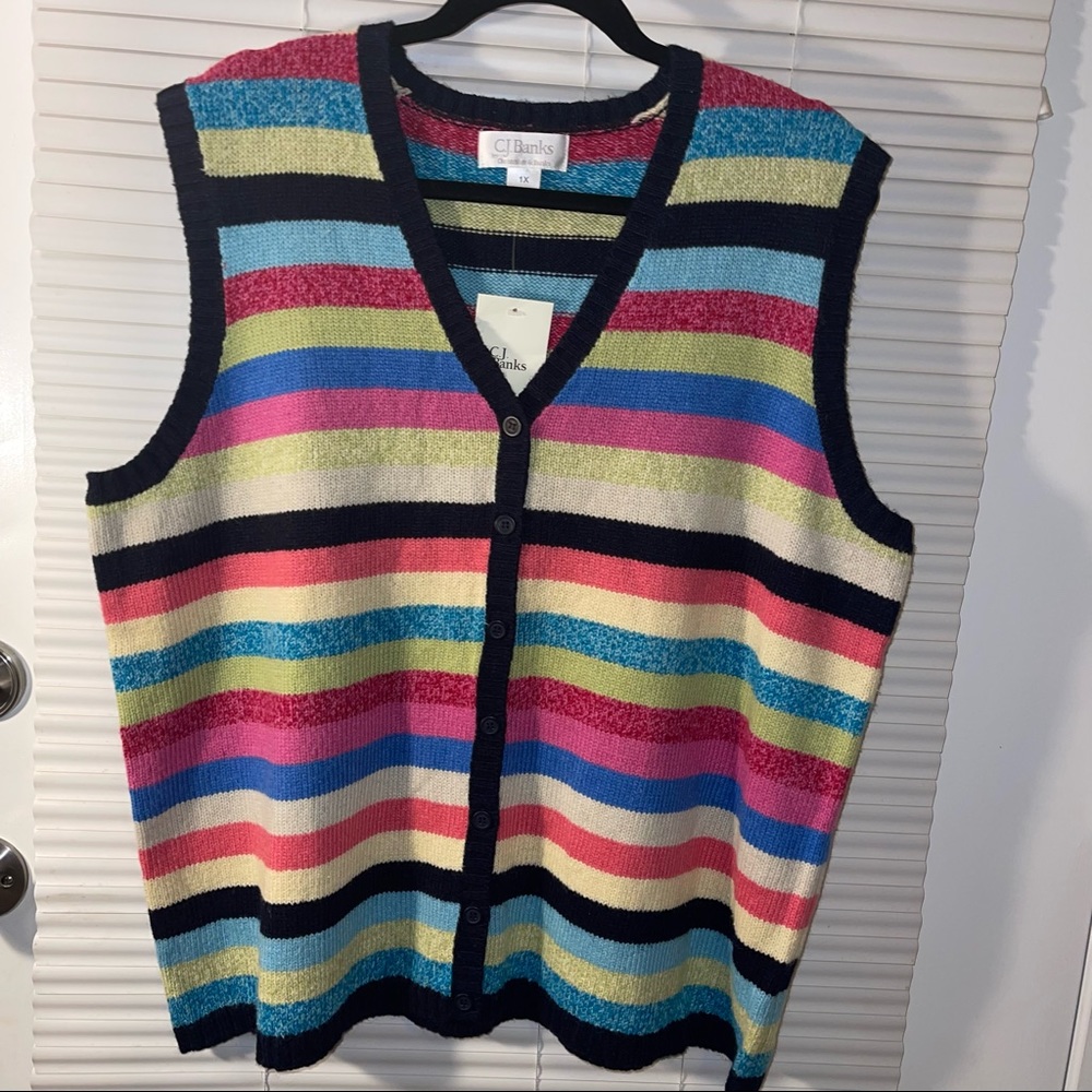 CJ Banks Multi Color Vest